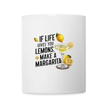 Quand la vie te donne des citrons, fais une margarita - Mug blanc - blanc - Devant