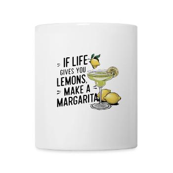 Quand la vie vous donne des citrons, faites de la margarita - Mug blanc - blanc - Devant