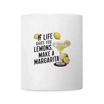 Quand la vie vous donne des citrons, faites de la margarita - Mug blanc - blanc - Devant