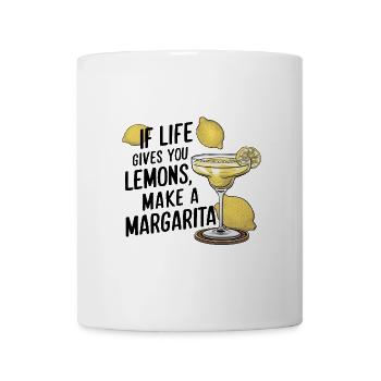 Quand la vie vous donne des citrons, faites de la margarita - Mug blanc - blanc - Devant