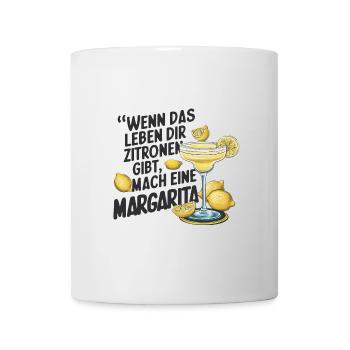 Quand la vie vous donne des citrons, faites de la margarita - Mug blanc - blanc - Devant