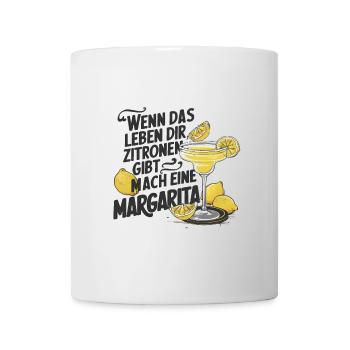 Quand la vie vous donne des citrons, faites de la margarita - Mug blanc - blanc - Devant