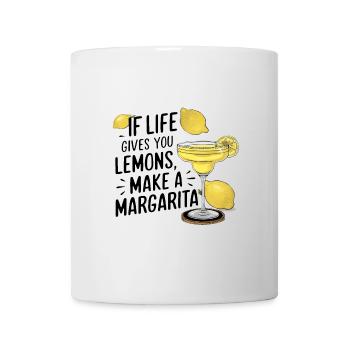 Wenn das Leben dir Zitronen gibt mach Margarita - Tasse - Weiß - Vorne