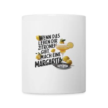 Quand la vie vous donne des citrons, faites de la margarita - Mug blanc - blanc - Devant