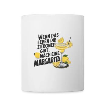 Quand la vie vous donne des citrons, faites de la margarita - Mug blanc - blanc - Devant