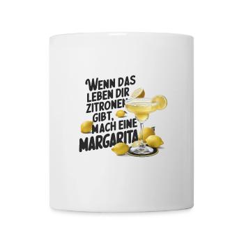 Quand la vie vous donne des citrons, faites de la margarita - Mug blanc - blanc - Devant
