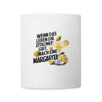 Quand la vie vous donne des citrons, faites de la margarita - Mug blanc - blanc - Devant