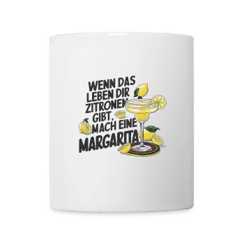 Quand la vie vous donne des citrons, faites de la margarita - Mug blanc - blanc - Devant