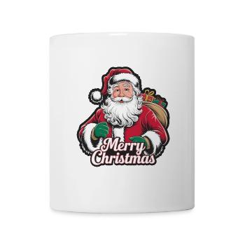 Weihnachtsmann – Frohe Weihnachten Illustration - Tasse - Weiß - Vorne