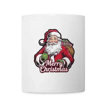 Weihnachtsmann – Frohe Weihnachten Illustration - Tasse - Weiß - Vorne
