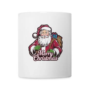Weihnachtsmann – Frohe Weihnachten Illustration - Tasse - Weiß - Vorne