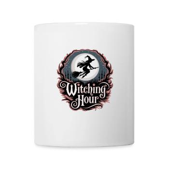 Sorcière à la pleine lune – L’heure des sorcières - Mug blanc - blanc - Devant
