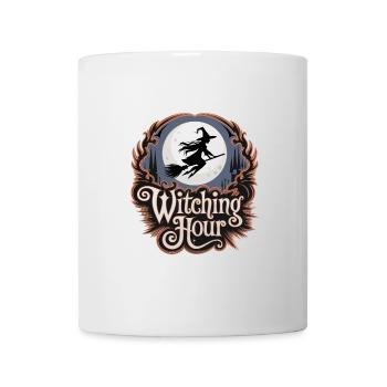 Sorcière à la pleine lune – L’heure des sorcières - Mug blanc - blanc - Devant