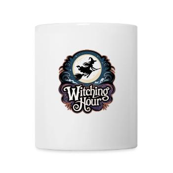 Sorcière à la pleine lune – L’heure des sorcières - Mug blanc - blanc - Devant
