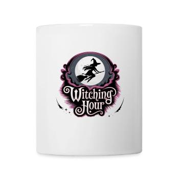 Sorcière à la pleine lune – L’heure des sorcières - Mug blanc - blanc - Devant