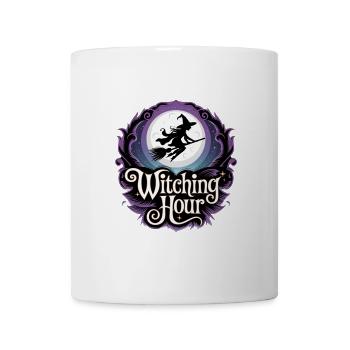 Sorcière à la pleine lune – L’heure des sorcières - Mug blanc - blanc - Devant