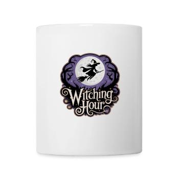 Sorcière à la pleine lune – L’heure des sorcières - Mug blanc - blanc - Devant