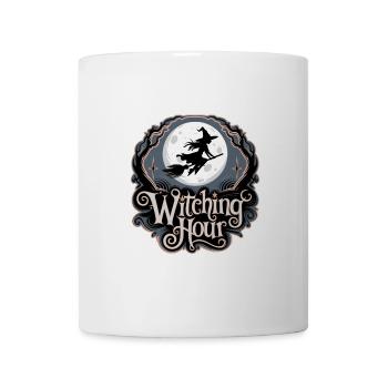 Sorcière à la pleine lune – L’heure des sorcières - Mug blanc - blanc - Devant