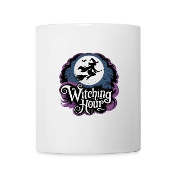 Hexe bei Vollmond – Witching Hour - Tasse - Weiß - Vorne