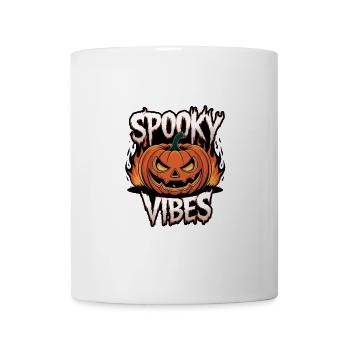 Spooky Jack-o'-lantern – Spooky Vibes - Mug blanc - blanc - Devant