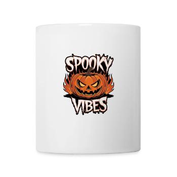 Spooky Jack-o'-lantern – Spooky Vibes - Mug blanc - blanc - Devant