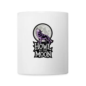 Pleine Lune – Hurlement à la Lune - Mug blanc - blanc - Devant