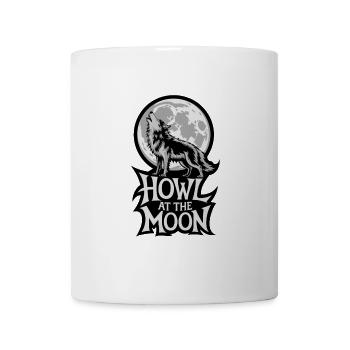Pleine Lune – Hurlement à la Lune - Mug blanc - blanc - Devant