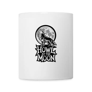Pleine Lune – Hurlement à la Lune - Mug blanc - blanc - Devant