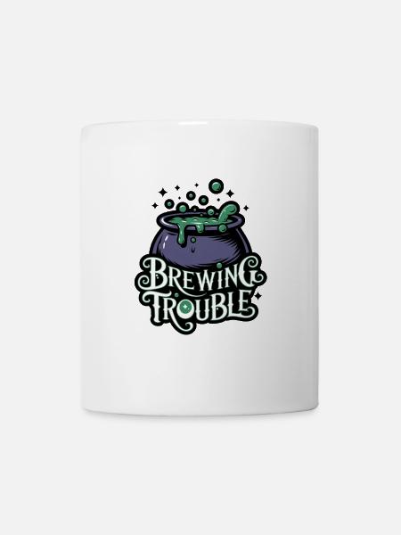 Hexenkessel – Brewing Trouble - Tasse - Weiß