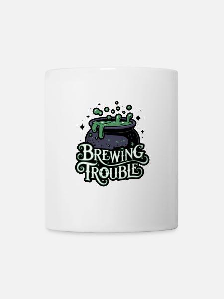 Hexenkessel – Brewing Trouble - Tasse - Weiß