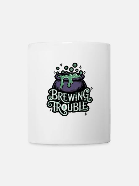 Hexenkessel – Brewing Trouble - Tasse - Weiß
