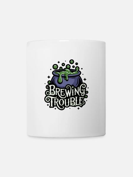 Hexenkessel – Brewing Trouble - Tasse - Weiß