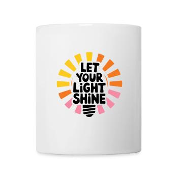 Let Your Light Shine – Leuchtende Glühbirne - Tasse - Weiß - Vorne