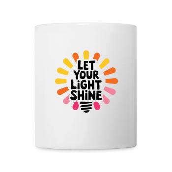 Let Your Light Shine – Leuchtende Glühbirne - Tasse - Weiß - Vorne