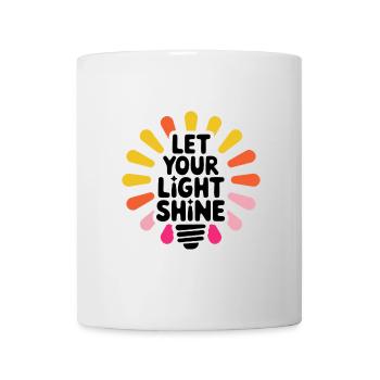 Let Your Light Shine – Leuchtende Glühbirne - Tasse - Weiß - Vorne