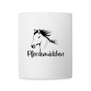 Fille de cheval Amoureux des chevaux Tête de cheval Fille - Mug blanc - blanc - Devant