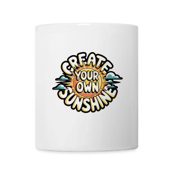 Create Your Own Sunshine – Strahlende Sonne - Tasse - Weiß - Vorne