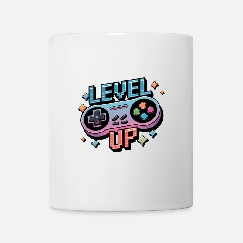 Level Up – Gaming Controller - Tasse - Weiß