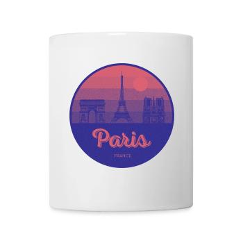 Paris, ville de l’amour – Tour Eiffel Design - Mug blanc - blanc - Devant