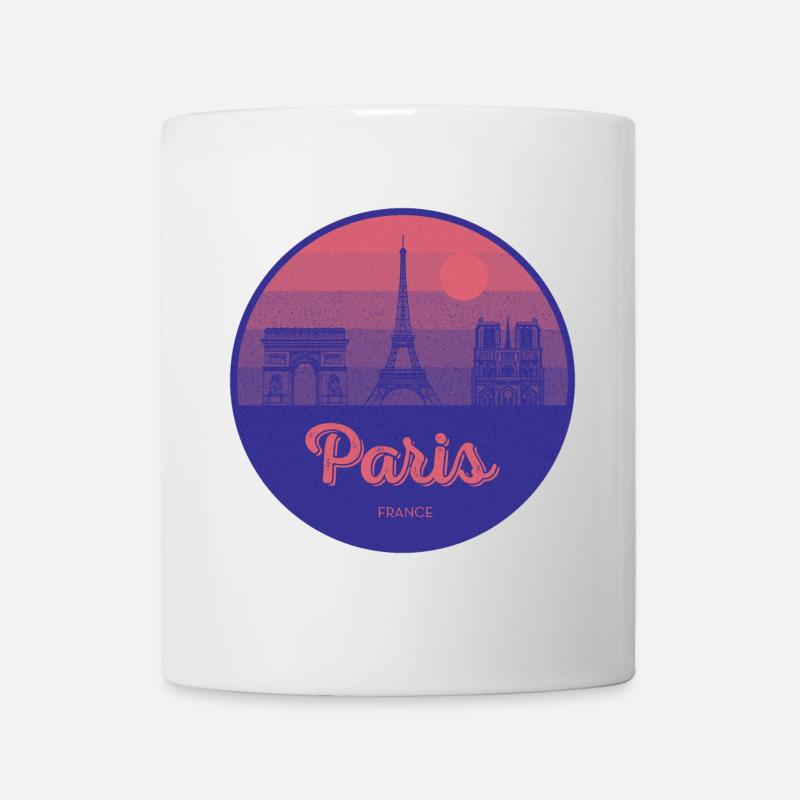 Paris, ville de l’amour – Tour Eiffel Design - Mug blanc - blanc