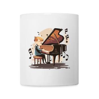 Piano Pizzazz: A Whimsical Melody - Mug - white - Front