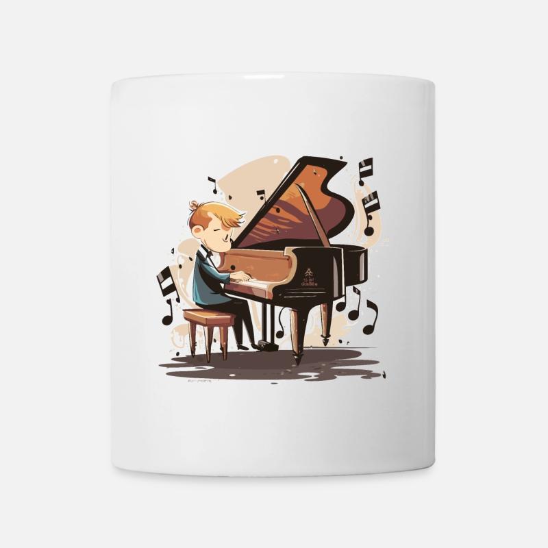 Piano Peczz: Eine skurrile Melodie - Tasse - Weiß