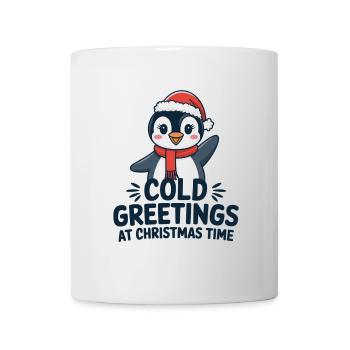Salutations sympas au moment de Noël – Penguin - Mug blanc - blanc - Devant