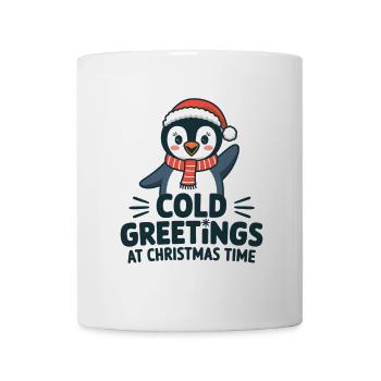 Salutations sympas au moment de Noël – Penguin - Mug blanc - blanc - Devant