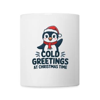 Salutations sympas au moment de Noël – Penguin - Mug blanc - blanc - Devant