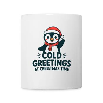Salutations sympas au moment de Noël – Penguin - Mug blanc - blanc - Devant