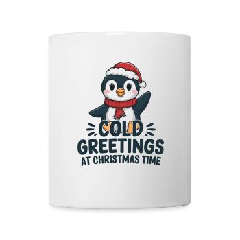 Salutations sympas au moment de Noël – Penguin - Mug blanc - blanc - Devant