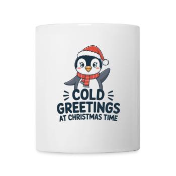 Salutations sympas au moment de Noël – Penguin - Mug blanc - blanc - Devant