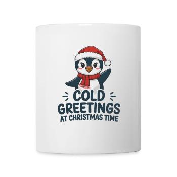 Salutations sympas au moment de Noël – Penguin - Mug blanc - blanc - Devant
