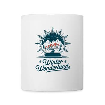 Winter Wonderland – Snow Globe with Village - Mug - white - Front